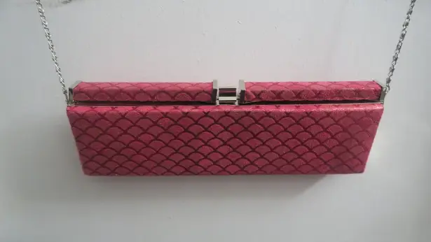 Expressions NYC purse bag jewelry strap clutch in pink size OS one size.