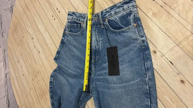 Outland Denim NWT Outland Billie Super High Rise Slim Jeans Size 27. On the jeans it said that length is 26.5”,