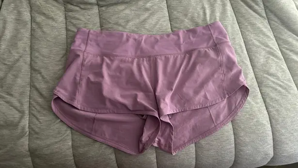 Lululemon Speed Up Shorts 2.5” Light Purple