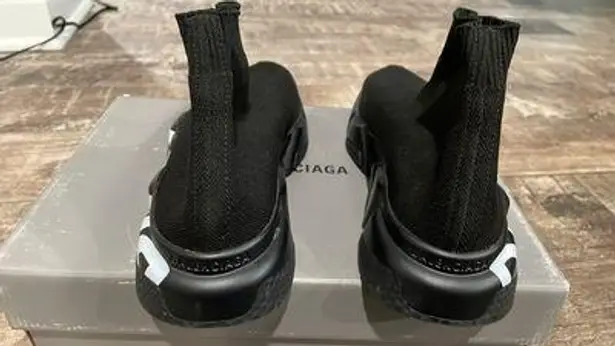 Balenciaga Speed LT Graffiti Knit Sneakers