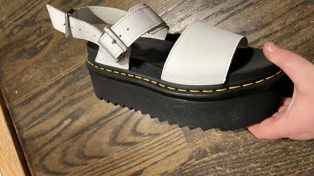 Dr. Martens  Voss Quad Platform Sandal White