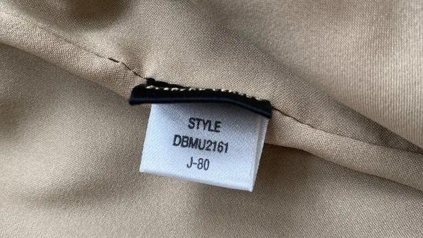 Dana Buchman Women's Size 12 High Rise Plaid Wool Blend Trouser Dress Pants Tan