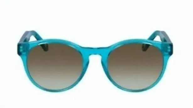 Chloé Chloe Willow 52mm Round Sunglasses Blue