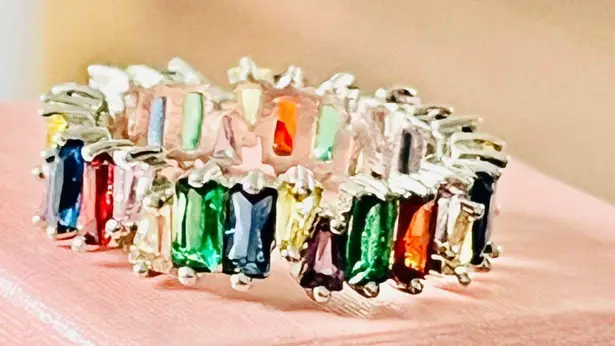 Swavorski Swarovski Elements Crystal Baguette Ring