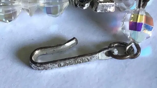 Laguna Aurora Borealis Beaded Double Strand Necklace & Clip On Earrings