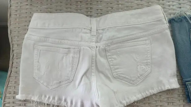 EXPRESS Low rise White Jean Shorts