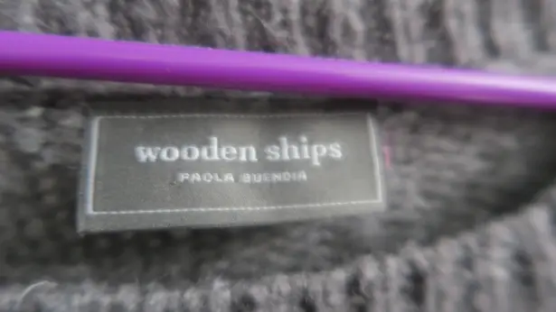 Wooden Ships Paola Buendia knit sweater in gray size XS extra small.