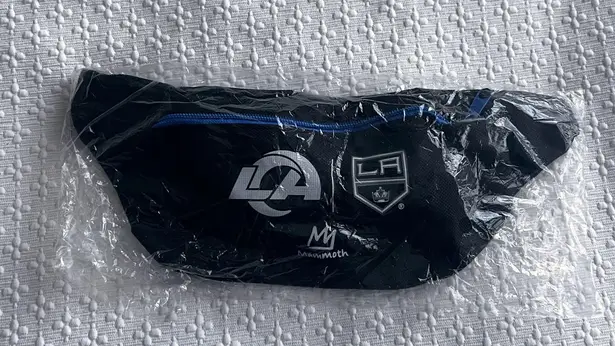 LA Rams X LA Kings Black Belt Bag / Fanny Pack