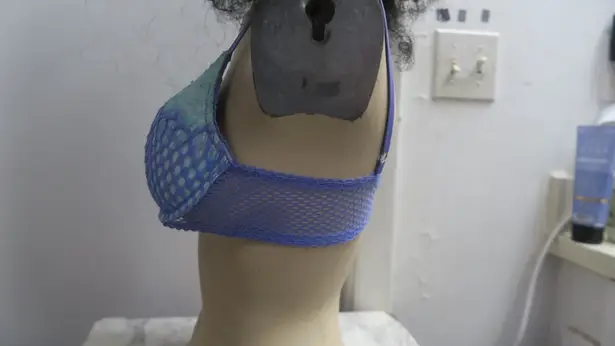 Victoria's Secret very sexy push-up bra in dark blue and light blue size 32C.