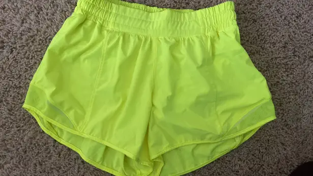 Lululemon Neon Yellow Athletic Shorts