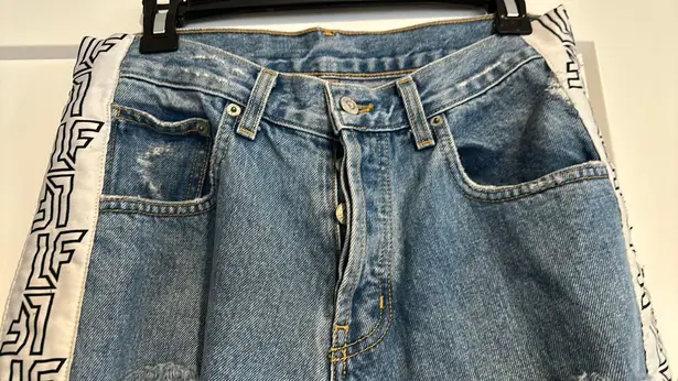 LF Jeans Distressed Ripped With logo On Side