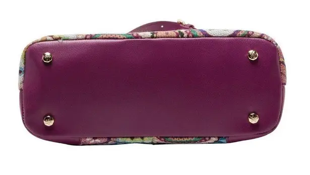 Fricaine Cloud Nine Satchel Jacquard Exotic Bag Series Purple