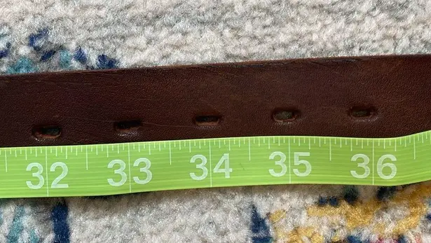 Vintage Embroidered Argentinian Cowhide Leather Hand Stitched Belt