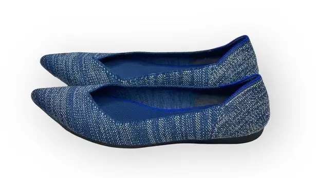Rothy's VHTF: Rothy’s ➤ The Point Ballet Flat ➤ Indigo Heather Blue ➤ 8M ➤ Retired Color