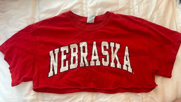 Gildan vintage nebraska crop tshirt