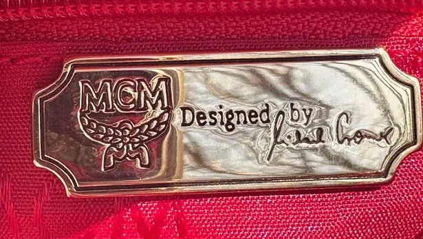 MCM RED SMALL TOTE BAG