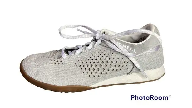 Merrell Civet Sport Breeze Grey White Suede Athletic Sneaker Women's Size 5.5
