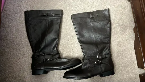 Comfortview Stylish dark brown leather boots 