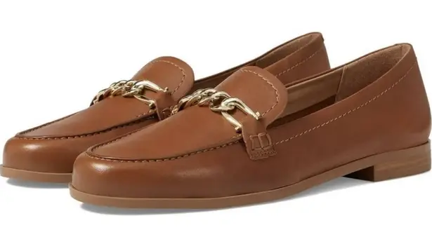 Naturalizer Women Sawyer Loafer English Tea Brown Size 9.5 Wide Chain