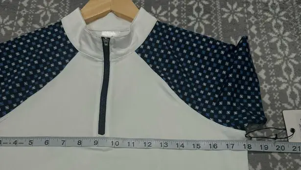 NWT Belyn Key Raglan Short Sleeves Golf Polo In White Size XS