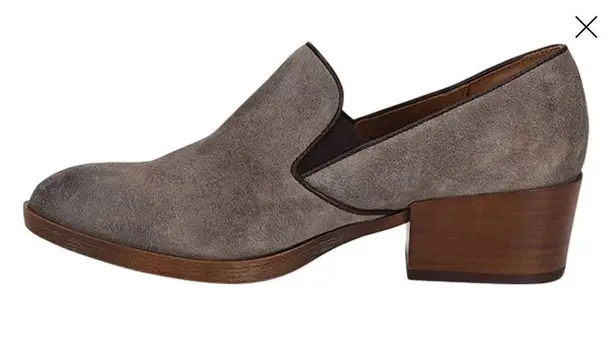 Sofft Velina Heeled Loafers Booties Grey Suede Size 7 NEW