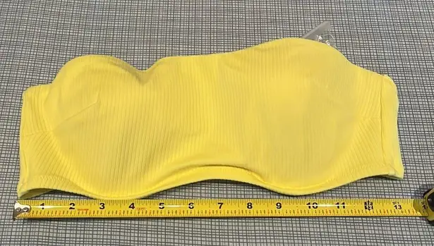 Kona Sol New Shade & Shore Yellow Bandeau Convertible Bikini Top Size 36C NWT