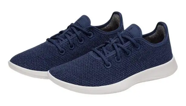 Allbirds Men’s Tree Runners Hazy Indigo Blizzard Sole Size 9