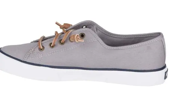 Sperry NEW  PIER VIEW GREY STS95729 SLIP ON CANVAS SNEAKER WOMEN'S