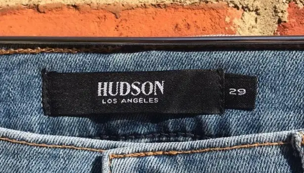 Hudson Jeans Light Wash Distressed Vintage-Style Holly Flare