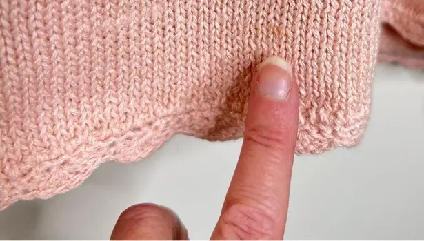 Vintage Eve Tyler Pink Pearl Beaded Sweater Cardigan Button Up Size Large