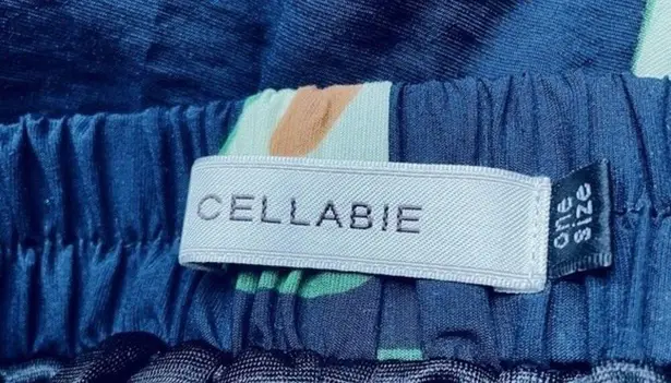 Cellabie Skirt Smiling Avocado Print Midi Novelty Skirt Women's Small One Size Blue Size 2