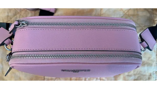 Karl Lagerfeld Crossbody Purse Pink Logo Maybelle Camera Bag Pink Zip Close NWT