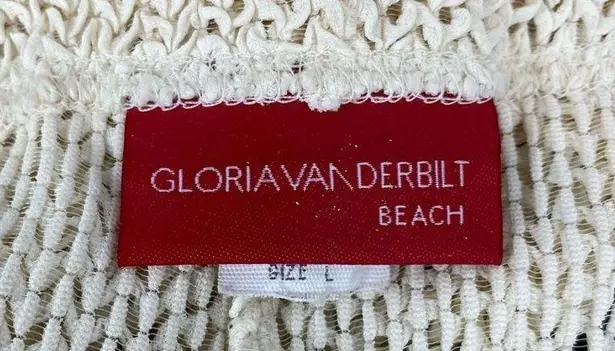 Gloria Vanderbilt Ivory Sheer Drawstring Waist Beach Lounge Pants L