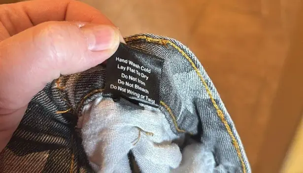 POL  Star Print Distressed High Waisted Jogger Jeans BG 800 Size Large