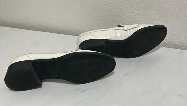 Circus by Sam Edelman Sam Edelman Lali White Mock Croc Studded Loafers