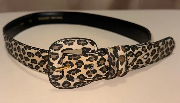 Leopard print belt