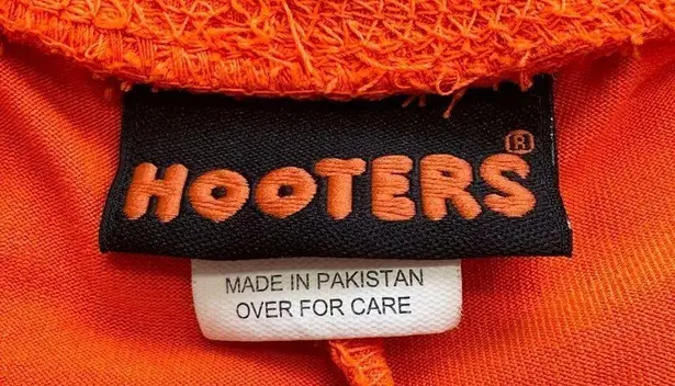 Hooters 🔃 Logo Orange Waitress Uniform Shorts