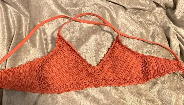 Crochet Swim Top Pink