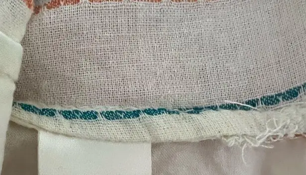 Aratta Silent Journey Embroidered Back Stripe Button Down Top | Small