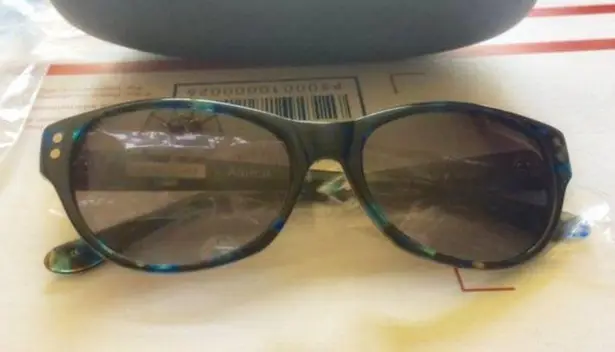 Derek Lam NEW '"ASHER" blue lapis cat eye sunglasses NWOT