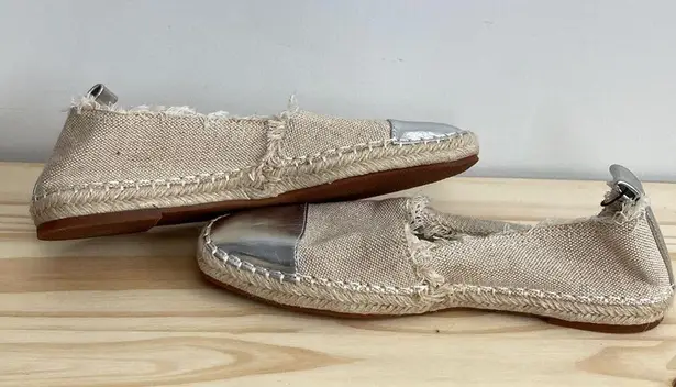 ZARA  |Woman Canvas Silver Toe Espadrilles sz 38