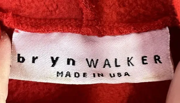 Bryn Walker XL Wrap Vest Red Bamboo Open Front Drape Pockets Sleeveless Organic