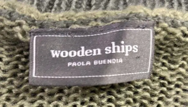 Wooden Ships Sweater Womens XS Multicolor Camoflauge Mohair Wool Blend Pullover