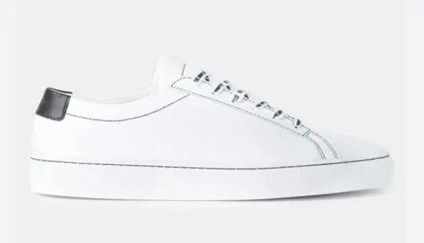 The Kooples Women's Sneakers White Smooth Leather Size 9 US 40 FR NIB Low Tops