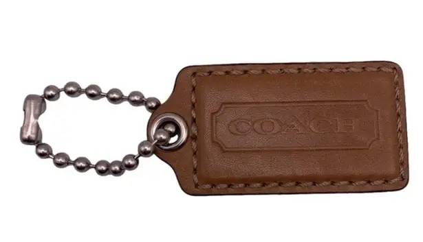 Coach  Brown HangTag Bag Charm Fob