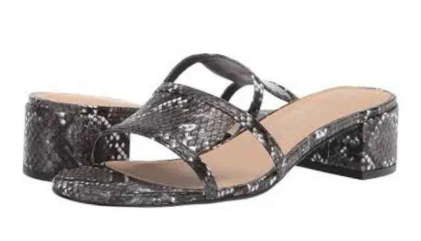 Coconuts by Matisse NEW  Luau  Snakeskin Cutout Heeled Sandal Slide