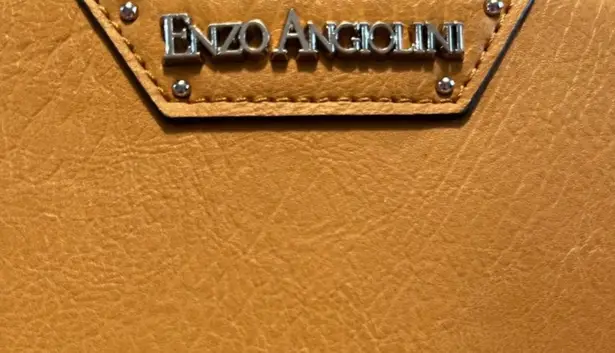 Enzo Angiolini Gold Multi-Section Crossbody Bag Faux Leather