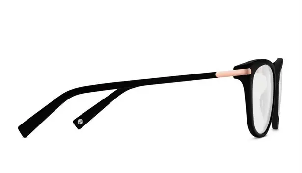 Warby Parker  Maeve Glasses in Jet Black with Rose Gold