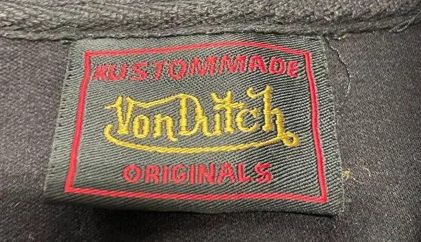 Von Dutch Kustom Made Originals Eye Logo Track Jacket Size XS/Small