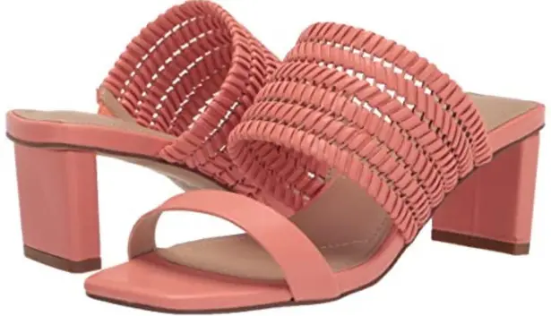 Charles David Coral Fantasy Woven Strap Sandals Coral size 6.5